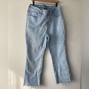J.CREW CROPPED DEMI BOOT JEAN in clear water Sz 33